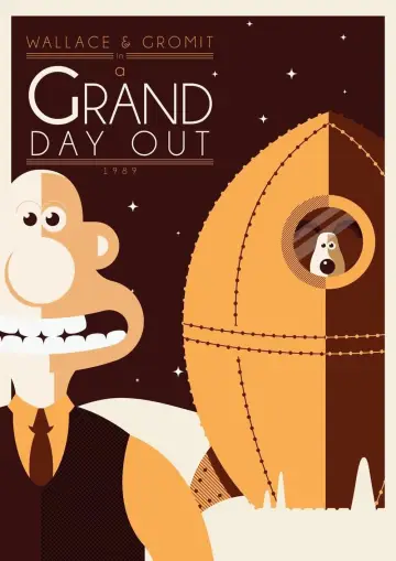 Plakat do filmu "Wallace i Gromit: Podróż na Księżyc" #136256