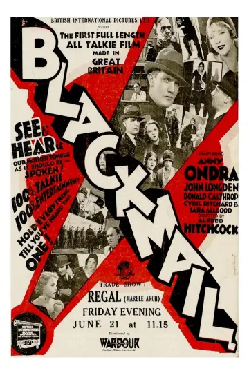Plakat do filmu "Blackmail" #1047944