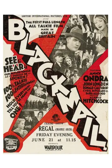 Plakat do filmu "Blackmail" #1047945