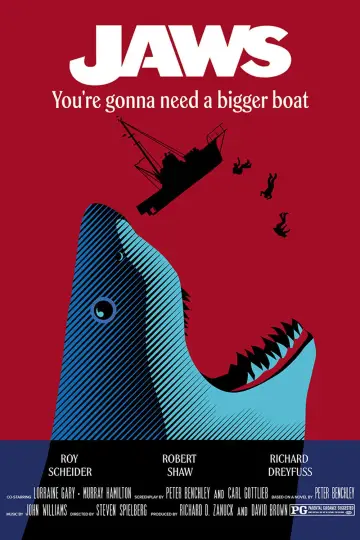 Plakat do filmu "Szczęki" #768273