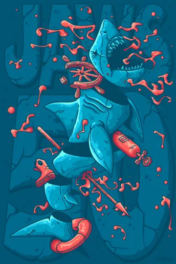 Plakat do filmu "Szczęki" #768291