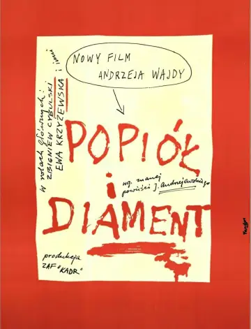 Plakat do filmu "Popiół i diament" #1060543