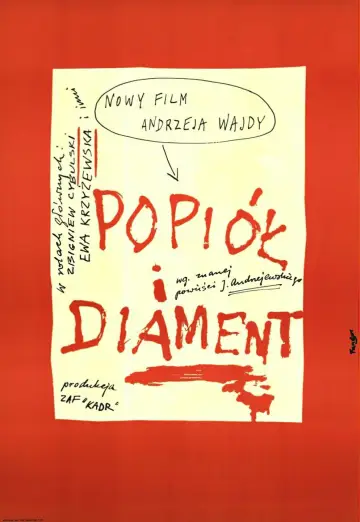 Plakat do filmu "Popiół i diament" #1060544
