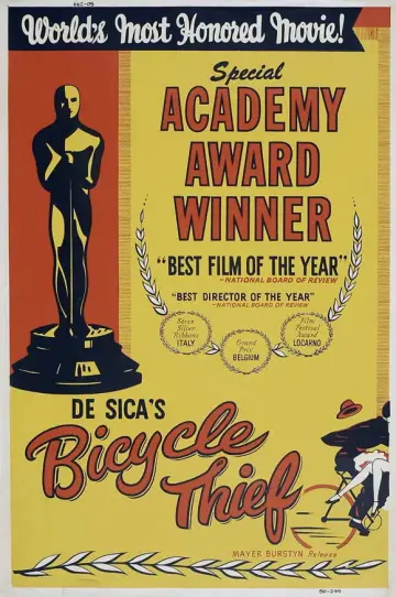 Plakat do filmu "Złodzieje rowerów" #884419