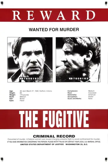 Plakat do filmu "Ścigany" #70090
