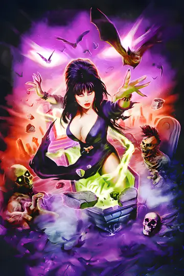 Plakat do filmu "Elvira, władczyni ciemności" #808415