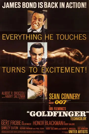 Plakat do filmu "Goldfinger" #222831