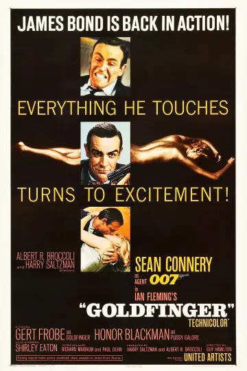 Plakat do filmu "Goldfinger" #222832