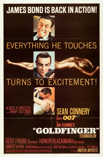 Plakat do filmu "Goldfinger" #222837