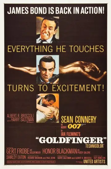 Plakat do filmu "Goldfinger" #222848