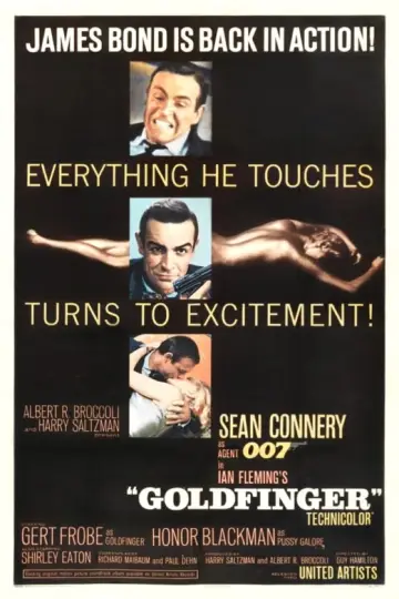 Plakat do filmu "Goldfinger" #222850