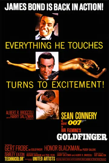 Plakat do filmu "Goldfinger" #222861