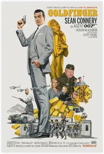 Plakat do filmu "Goldfinger" #222872