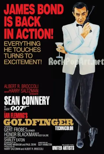 Plakat do filmu "Goldfinger" #222876
