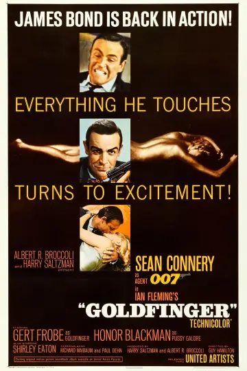 Plakat do filmu "Goldfinger" #621058