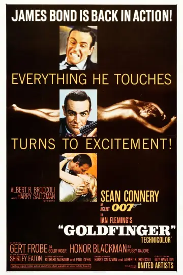 Plakat do filmu "Goldfinger" #621101