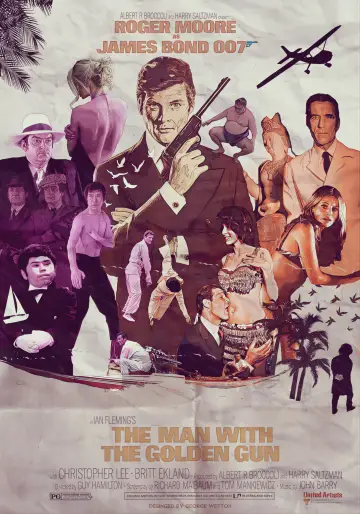 Plakat do filmu "Człowiek ze złotym pistoletem" #646074