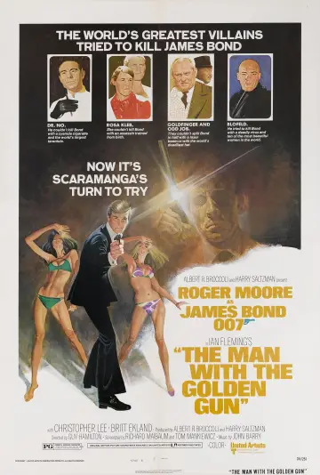 Plakat do filmu "Człowiek ze złotym pistoletem" #81296