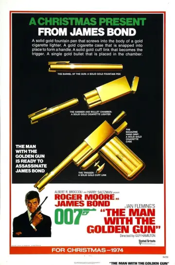Plakat do filmu "Człowiek ze złotym pistoletem" #81299