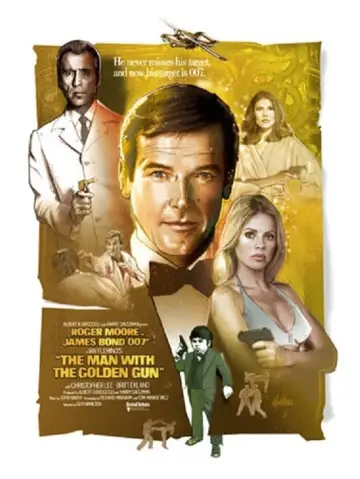Plakat do filmu "Człowiek ze złotym pistoletem" #81303