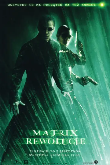 Plakat do filmu "Matrix Rewolucje" #604758