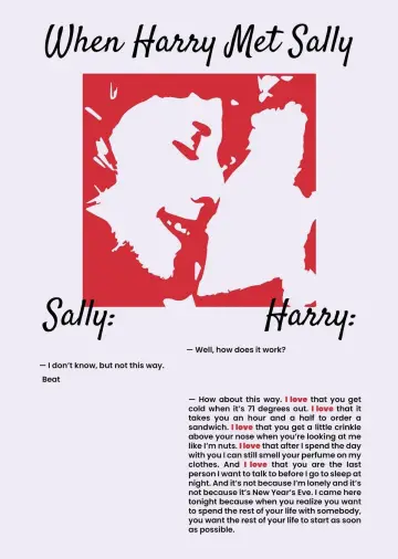 Plakat do filmu "Kiedy Harry poznał Sally" #964951