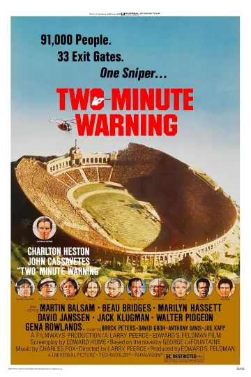 Plakat do filmu "Dwuminutowe ostrzeżenie" #1637369