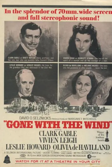 Plakat do filmu "Przeminęło z wiatrem" #835254