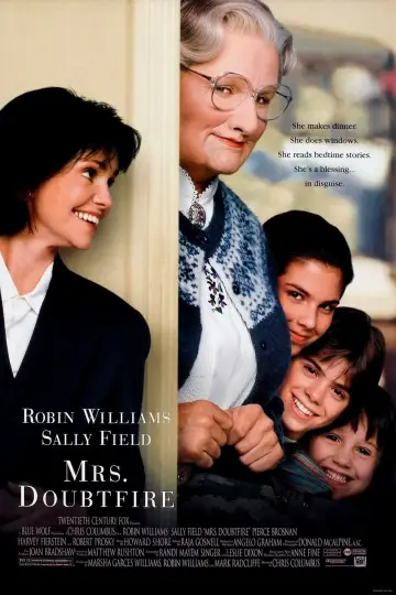 Plakat do filmu "Pani Doubtfire" #86491