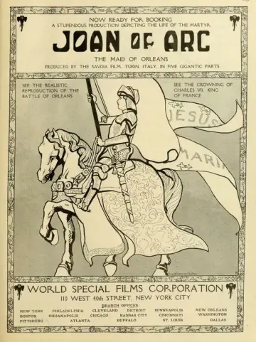 Plakat do filmu "Męczeństwo Joanny d