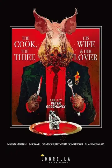Plakat do filmu "Kucharz, złodziej, jego żona i jej kochanek" #159472