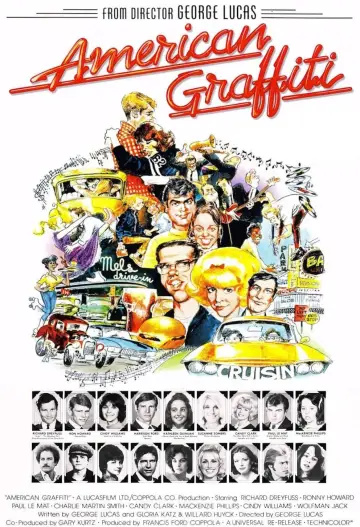 Plakat do filmu "Amerykańskie graffiti" #98319