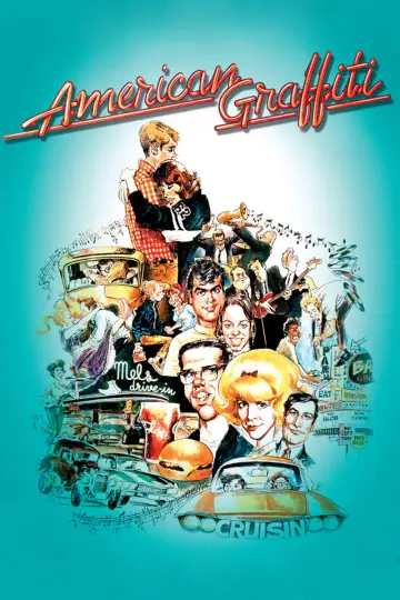 Plakat do filmu "Amerykańskie graffiti" #98324