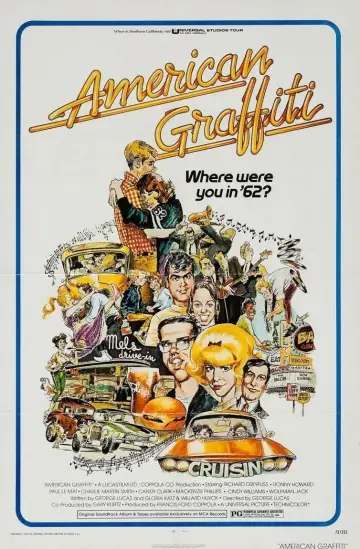 Plakat do filmu "Amerykańskie graffiti" #98327