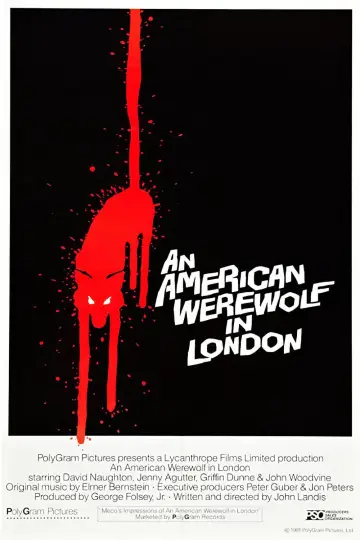 Plakat do filmu "Amerykański wilkołak w Londynie" #50312