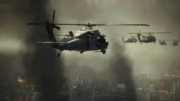 Zasłona do filmu "Helikopter w ogniu" #600913
