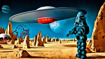 Zasłona do filmu "Zakazana planeta" #1797349