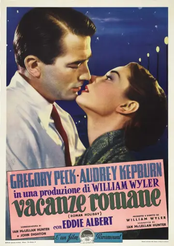 Plakat do filmu "Rzymskie wakacje" #100491