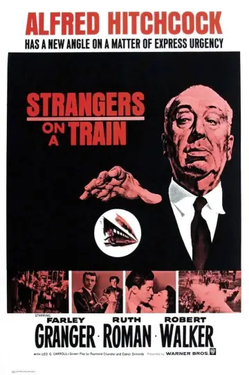 Plakat do filmu "Nieznajomi z pociągu" #202278