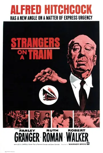 Plakat do filmu "Nieznajomi z pociągu" #202285