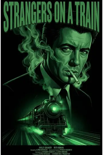 Plakat do filmu "Nieznajomi z pociągu" #886720
