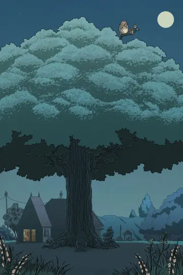 Plakat do filmu "Mój sąsiad Totoro" #592644