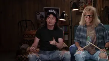 Zasłona do filmu "Świat Wayne