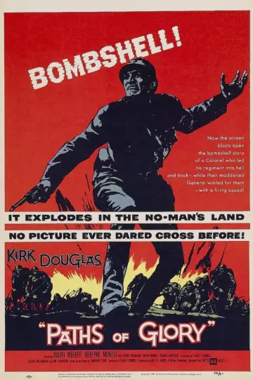 Plakat do filmu "Ścieżki chwały" #116351