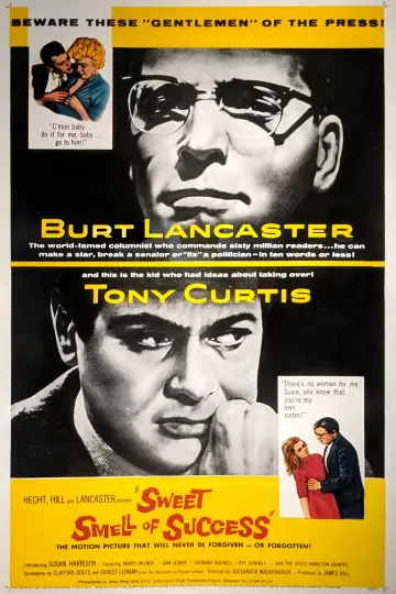 Plakat do filmu "Słodki zapach sukcesu" #142577