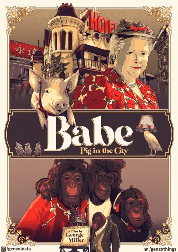 Plakat do filmu "Babe: Świnka w mieście" #389032