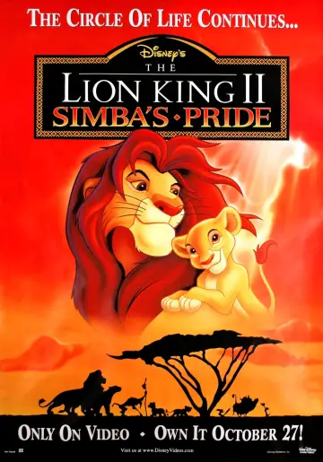 Plakat do filmu "Król Lew II: Czas Simby" #32177