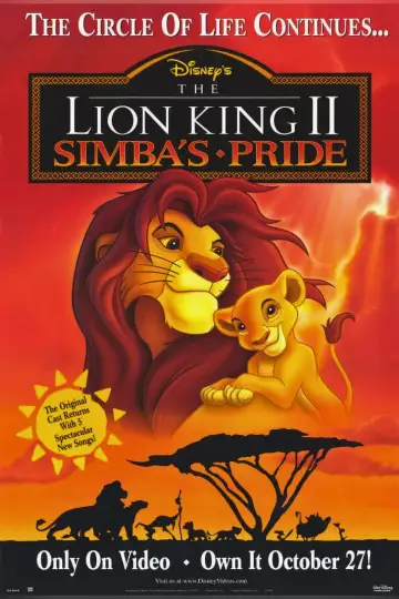 Plakat do filmu "Król Lew II: Czas Simby" #633334