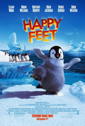 Plakat do filmu "Happy Feet: Tupot małych stóp" #319235