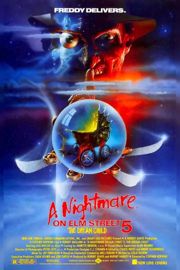 Plakat do filmu "Koszmar z Ulicy Wiązów 5: Dziecko Snów" #727364